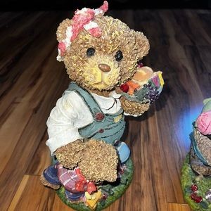 2 12” Bear figurines